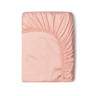Cearșaf elastic din bumbac satinat HIP, 140 x 200 cm, roz