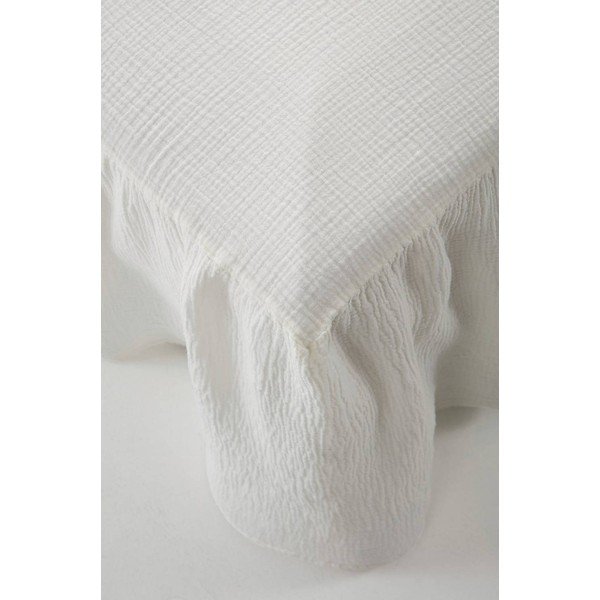 Cuvertură crem din muselină 90x200 cm Amilia – Jotex-image-3
