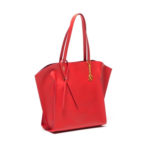 Geantă din piele Mangotti Kalina, roșie-image-2