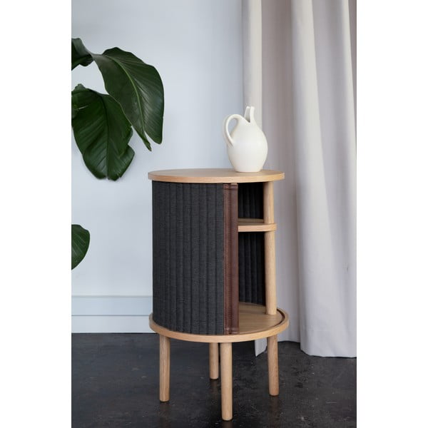 Măsuță auxiliară rotundă din lemn masiv de stejar ø 38 cm Audacious – UMAGE-image-1