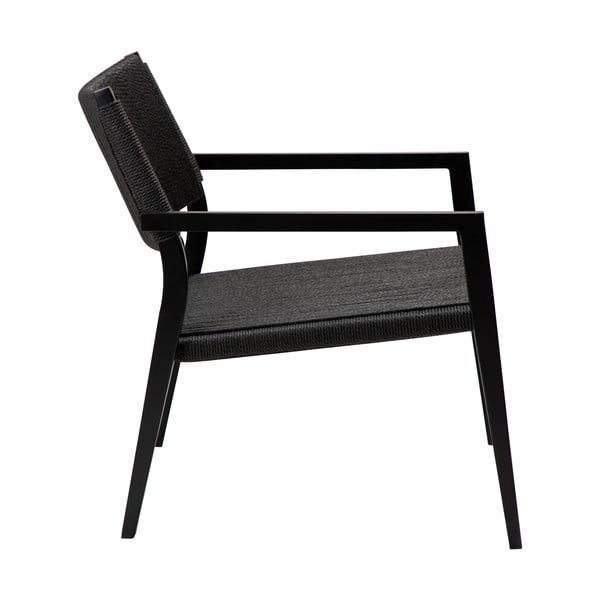 Fotoliu negru din împletitură de trestie Loop – DAN-FORM Denmark-image-3