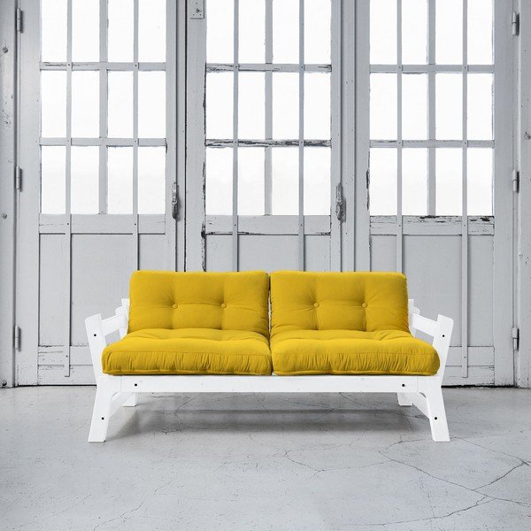 Canapea extensibilă Karup Step White/Amarillo-image-1