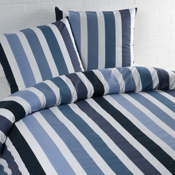 Lenjerie de pat Ekkelboom Teun, albastră, 200 x 240 cm
