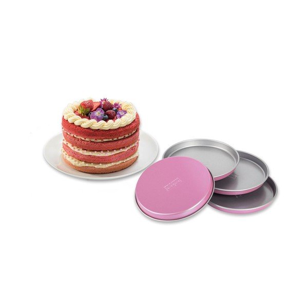 Set 4 forme de plăcintă Zenker Creative, ø 17 cm, roz-image-1