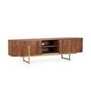 Comodă TV în culoare naturală din lemn de mango 180x45x40 cm Vilas – Bizzotto