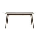Masă de dining maro extensibilă cu blat cu aspect de lemn de stejar 150x90 cm Barrali – Unique Furniture