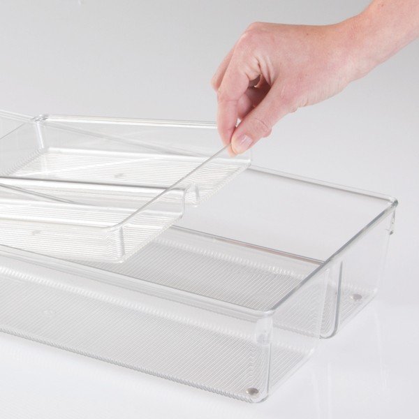 Organizator pentru sertar iDesign Linus, 20,5 x 41 cm-image-3