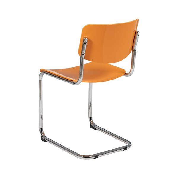 Scaune de dining portocalii 4 buc. Chrome – Ixia-image-4