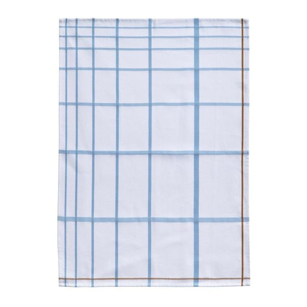 Prosop din bumbac pentru bucătărie Zone Garro, 50 x 70 cm, alb-albastru