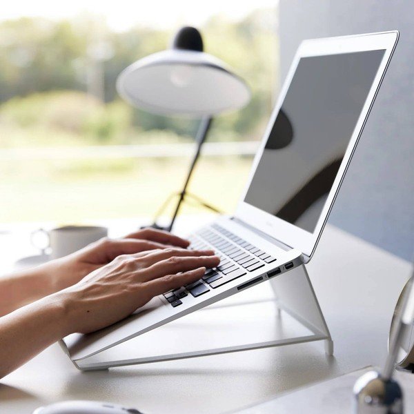 Suport de laptop alb din metal Tower – YAMAZAKI-image-3