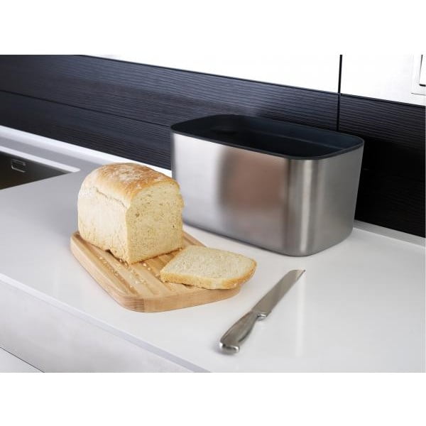 Cutie din inox pentru pâine, cu tocător, Joseph Joseph Bread Bin-image-2