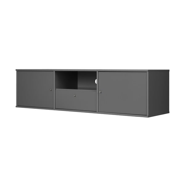 Comodă TV gri antracit 161x42 cm Mistral – Hammel Furniture-image-1