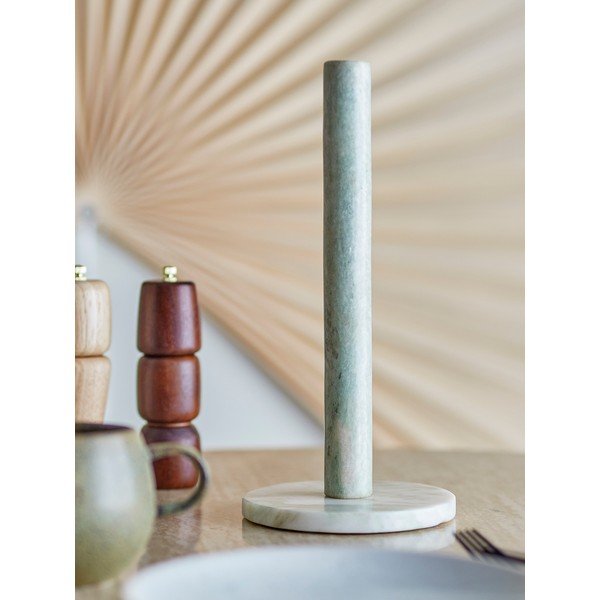 Suport orizontal pentru prosoape de bucătărie din hârtie verde deschis din marmură ø 15 cm Emy – Bloomingville-image-3
