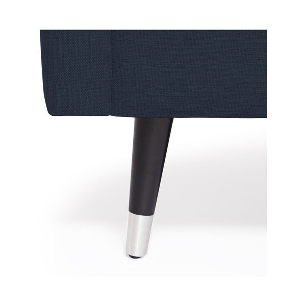 Canapea cu 3 locuri și picioare argintii Vivonita Meyer, bleumarin-image-3