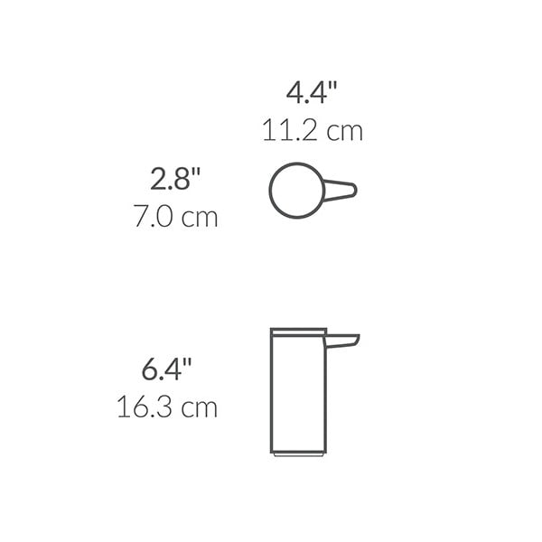 Dozator de săpun lichid argintiu mat automat din oțel 266 ml – simplehuman-image-2