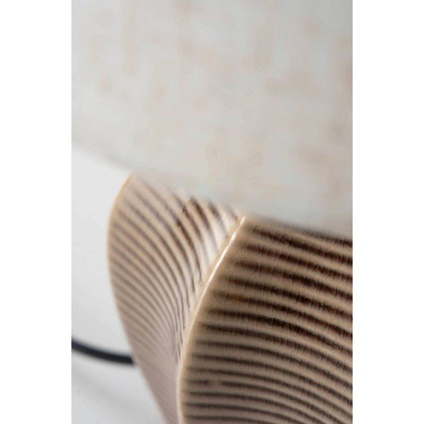Veioză bej/maro închis din ceramică (înălțime 34 cm) Wera – Jotex-image-4