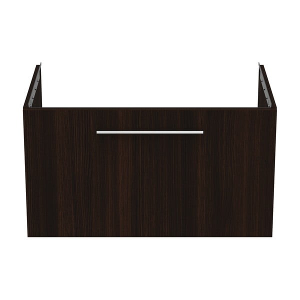 Dulap sub chiuvetă maro închis suspendat cu aspect de lemn de stejar 80x44 cm i.Life B – Ideal Standard