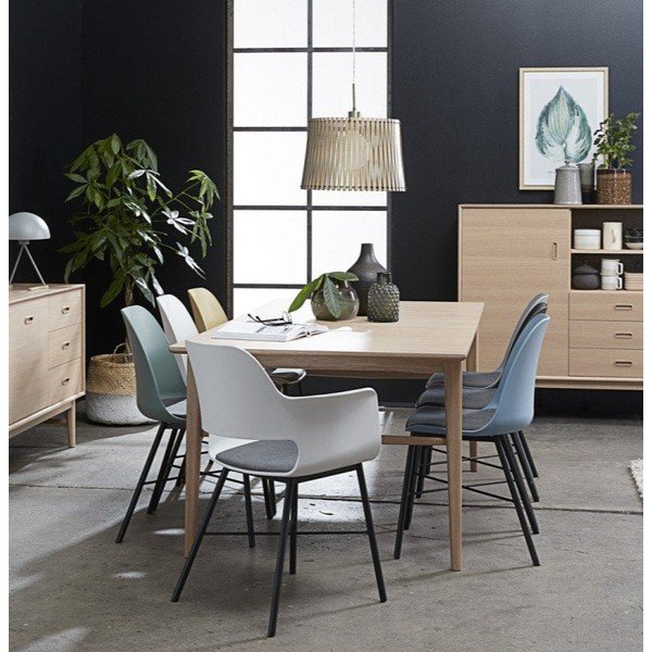 Scaun Unique Furniture Whistler, alb-gri-image-1