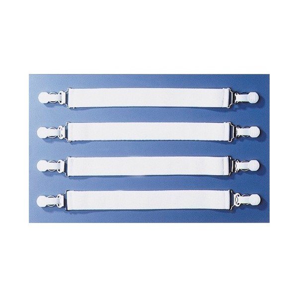 Set 4 curele elastice pentru fixat cearșaful Wenko Fast-image-1