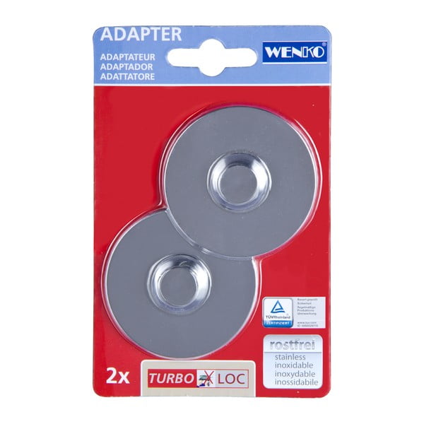 Set 2 cuiere de perete Wenko Turbo-Loc Shiny-image-1