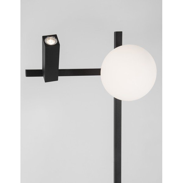Lampadar alb/negru LED cu structură flexibilă din metal cu abajur din sticlă (înălțime 150 cm) Joline – Nova Luce-image-4