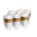 Căni 6 buc. cu perete dublu/pentru latte din sticlă 350 ml – Vialli Design