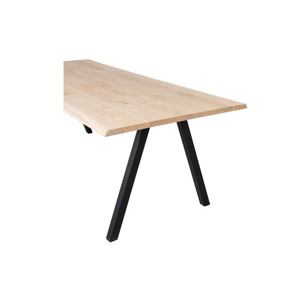 Masă dining cu blat din lemn de stejar WOOOD Tablo, 199 x 90 cm-image-4