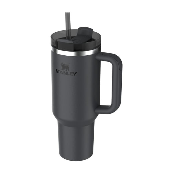 Termos negru cu pai din oțel inoxidabil 1,18 l Quencher H2.0 FlowState Tumbler Black – Stanley-image-3