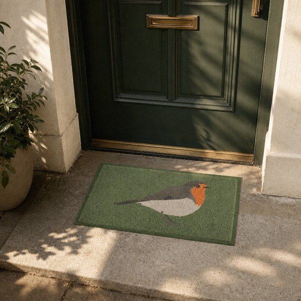 Covoraș de intrare 60x90 cm Green Robin – Artsy Doormats-image-4