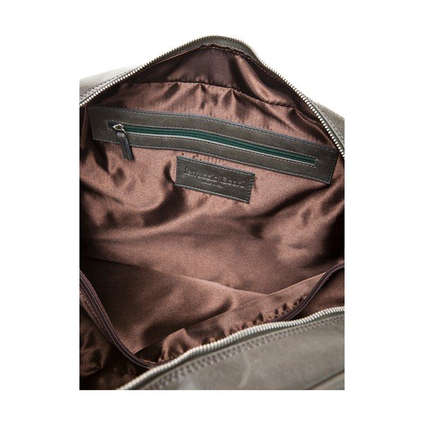 Geantă de călătorie din piele Ferruccio Laconi Traveler, verde închis-image-3
