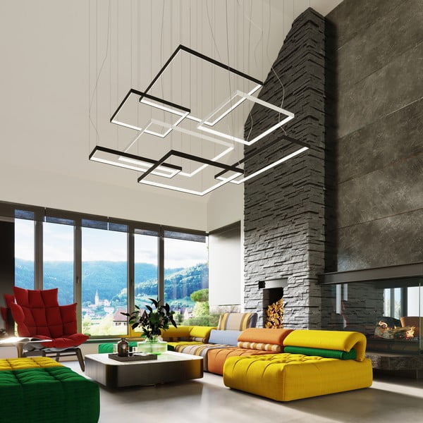 Lustră neagră LED din metal TUULA – Thoro-image-4