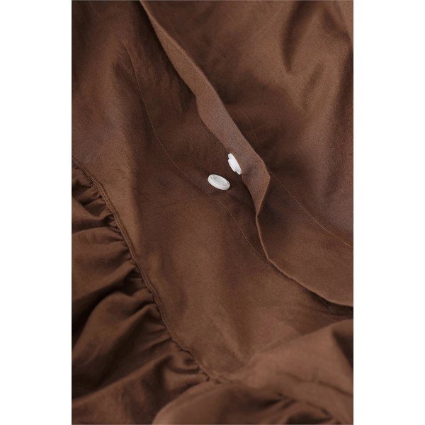 Lenjerie de pat maro din bumbac organic pentru pat de o persoană 150x200 cm Juliette – Ellos Home-image-3