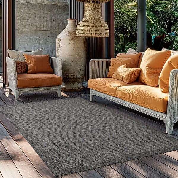 Covor tip traversă de exterior gri închis 80x250 cm Giza – Ayyildiz Carpets-image-1