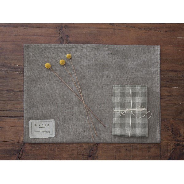 Set 4 șervețele textile Really Nice Things Grey Vichy, 43 x 43 cm-image-3
