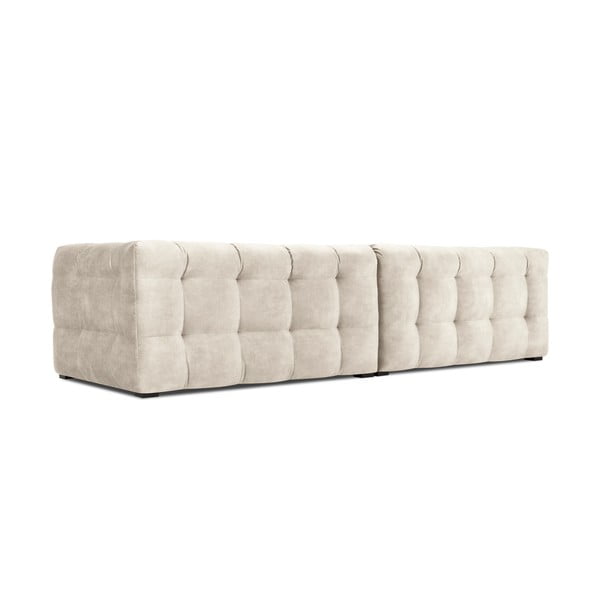 Canapea cu tapițerie din catifea Windsor & Co Sofas Vesta, 280 cm, bej-image-4