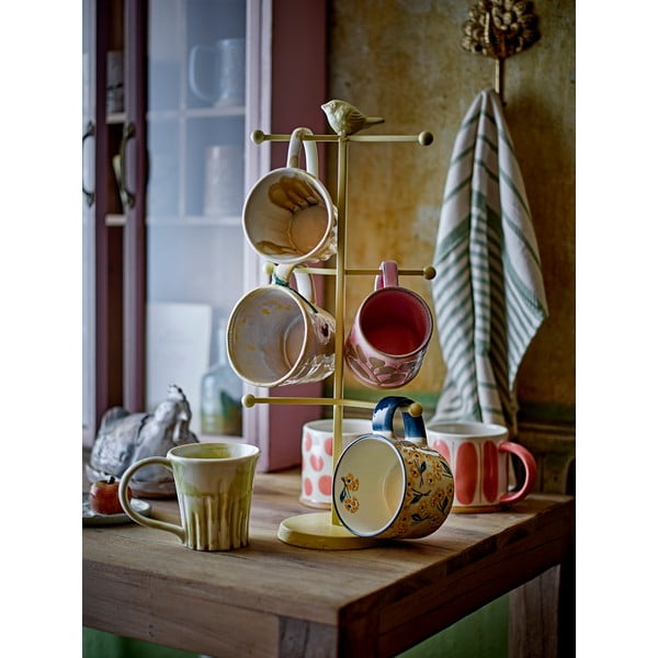 Căni somon/crem 3 buc. din gresie 450 ml Linora – Bloomingville-image-2