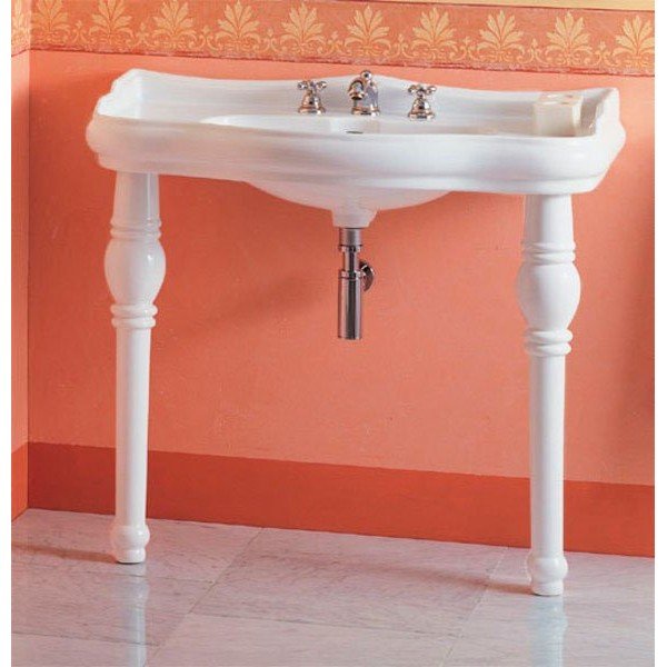 Chiuvetă albă din ceramică 100x54,5 cm Retro – Sapho-image-1