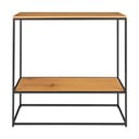Masă consolă cu blat cu aspect de lemn de stejar 80x36 cm Vita – House Nordic