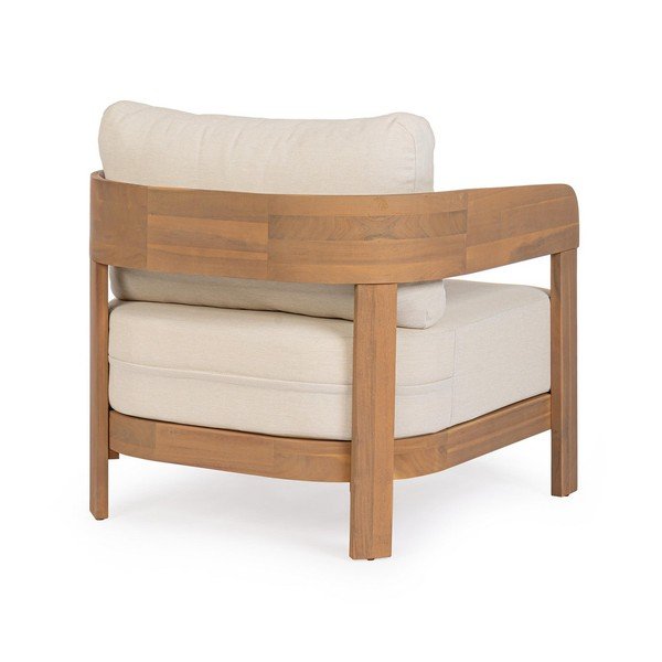 Fotoliu de grădină în culoare naturală din lemn masiv Pablo – Bizzotto-image-4