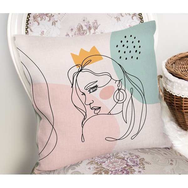 Set 3 fețe de pernă decorative Minimalist Cushion Covers Minimalist Line, 45 x 45 cm-image-1