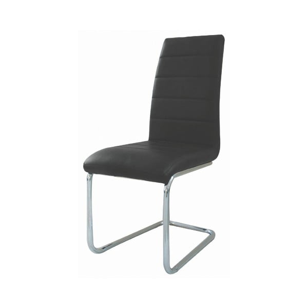 Set 2 scaune cu husă din piele ecologică Evergreen House Faux, negru