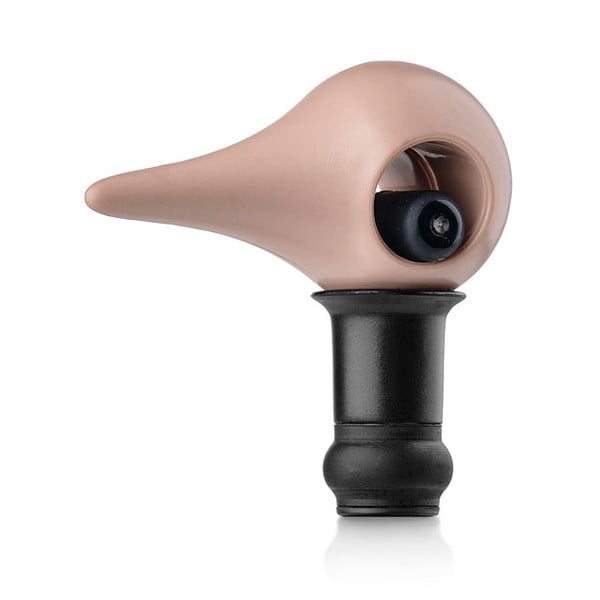 Dop din silicon pentru sticle de vin Zone Rocks, roz-image-2