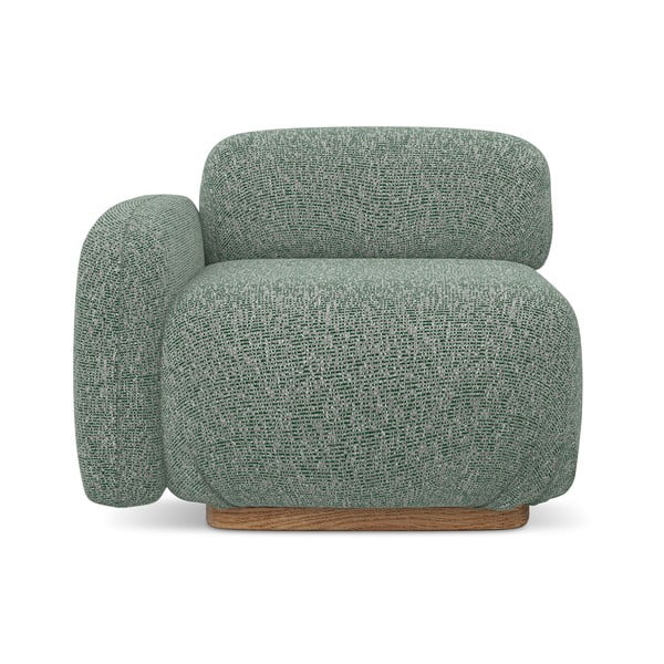 Modul pentru canapea modulară verde deschis (cu colț pe partea stângă) Ailani – Makamii