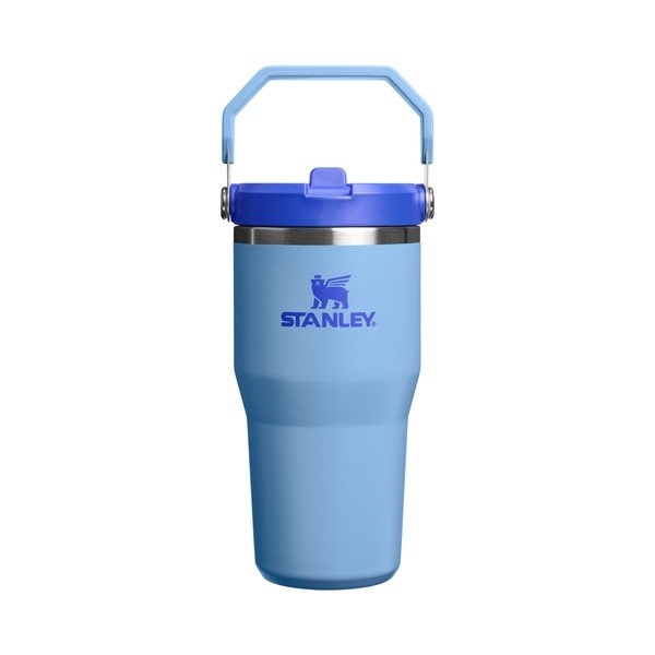 Termos albastru din oțel inoxidabil 600 ml IceFlow™ Flip Straw 2.0 Tumbler Blue Sky – Stanley