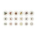 Set veselă 18 farfurii din porțelan Brandani Le Primizie