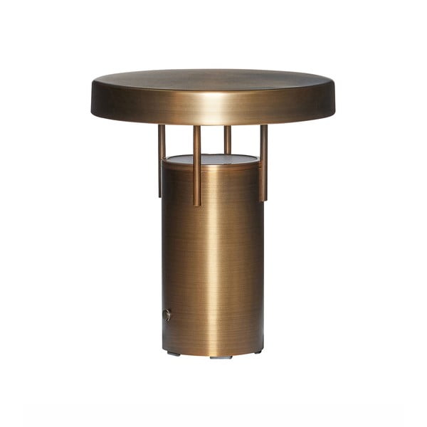 Veioză în culoarea bronz LED cu intensitate reglabilă (înălțime 20 cm) BringMe – Hübsch