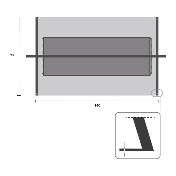 Balansoar de grădină negru din metal Kari - Garden Pleasure-image-1