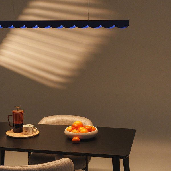Lustră albastru-închis LED din aluminiu BISCUIT – Thoro-image-1