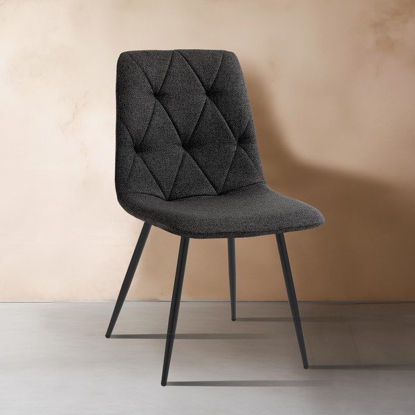 Scaune de dining negre 2 buc. Mesh – Tomasucci-image-1