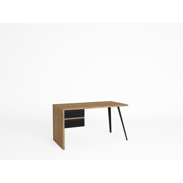 Birou cu blat cu aspect de lemn de stejar 69x136 cm Eliot – Marckeric-image-1